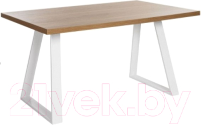 Обеденный стол Грифонсервис Loft СМ5 (белый/тик)