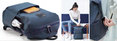 Рюкзак 90 Ninetygo Lecturer Leisure Backpack (Grey/Blue)