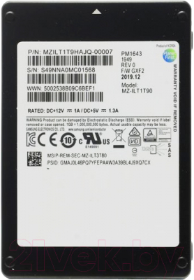 

SSD диск Samsung, PM1643 1.92TB (MZILT1T9HAJQ)