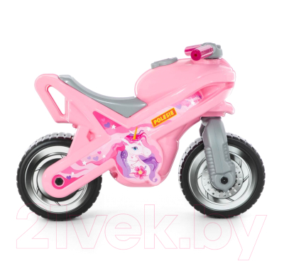 Каталка детская Полесье МХ Мотоцикл / 80608 (розовый)