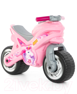 Каталка детская Полесье МХ Мотоцикл / 80608 (розовый)
