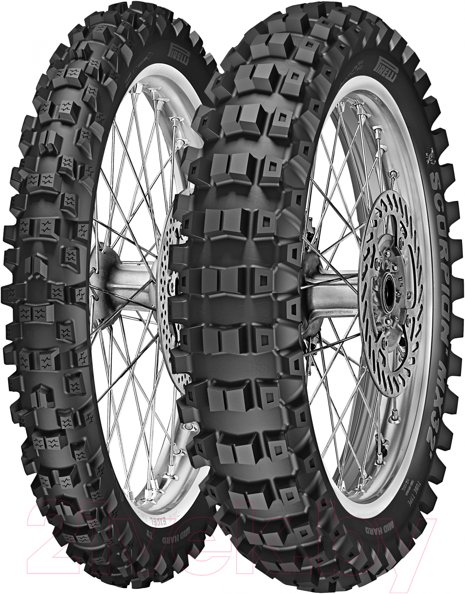 Мотошина задняя Pirelli Scorpion MX32 Mid Hard 110/90R19 62M TT NHS