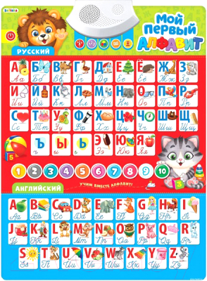 Развивающий плакат Zabiaka Русский и английский алфавит / 3524469