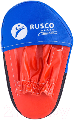 Боксерские лапы RuscoSport 30x18x20 (2шт, красный/синий)