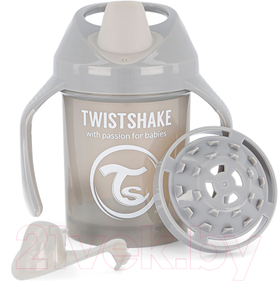 Поильник Twistshake Mini Cup / 78272 (230мл, пастельный серый)