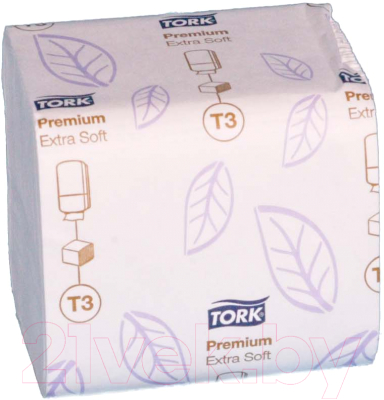 Туалетная бумага Tork Premium листовая 114276