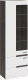 Шкаф-пенал с витриной ТриЯ Фьюжн ТД-260.07.25 (белый глянец/венге линум) - 
