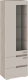 Шкаф-пенал с витриной ТриЯ Фьюжн ТД-260.07.25 (бежевый/дуб сонома трюфель) - 