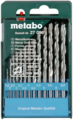 

Набор сверл Metabo, 627096000