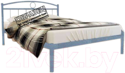 Односпальная кровать Князев Мебель Люмия ЛЯ.90.200.С (серый муар)