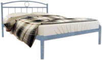 Двуспальная кровать Князев Мебель Люмия ЛЯ.160.190.С (серый муар) - 