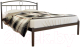 Двуспальная кровать Князев Мебель Люмия ЛЯ.160.200.К (коричневый муар) - 