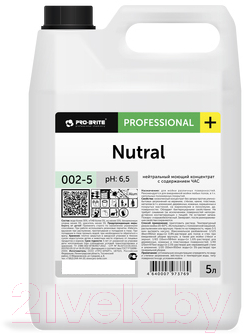 Универсальное чистящее средство Pro-Brite Nutral с содержанием ЧАС (5л)