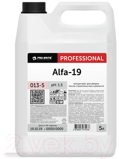 Средство для очистки после ремонта Pro-Brite Alfa-19 (5л)