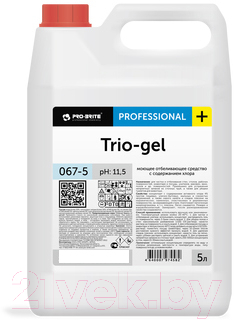 Универсальное чистящее средство Pro-Brite Trio-Gel отбеливающее с хлором (5л)