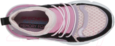 Кроссовки детские Skechers Block-Homeroom 302228L-BLVP / OTNIQ3KLE8 (р.3, черный/сиреневый/розовый)