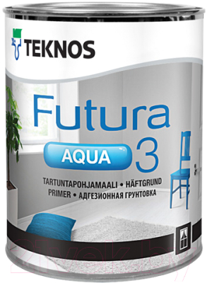 Грунт-краска Teknos Futura Aqua 3 Base 1 (900мл)