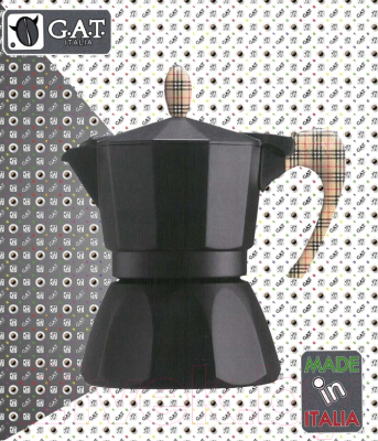 Гейзерная кофеварка G.A.T. Black Burberry 103903T