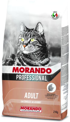 Сухой корм для кошек Morando Gatto Professional Rabbit (2кг)