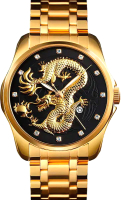 Часы наручные мужские Skmei 9193 (золото/черный) - 