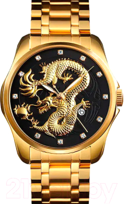 Часы наручные мужские Skmei 9193 (золото/черный)