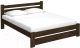 Двуспальная кровать BAMA Palermo (180x200, венге) - 