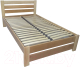Двуспальная кровать BAMA Palermo (160x200, натуральный) - 