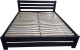 Двуспальная кровать BAMA Palermo (160x200, черный) - 