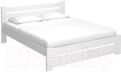 Полуторная кровать BAMA Palermo (140x200, белый)