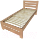 Односпальная кровать BAMA Palermo (90x200, натуральный) - 