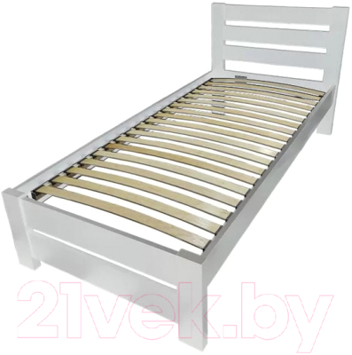 Односпальная кровать BAMA Palermo (90x200, белый)