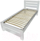 Односпальная кровать BAMA Palermo (90x200, белый) - 