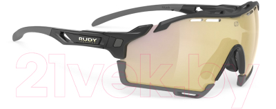 Очки солнцезащитные Rudy Project Cutline / SP635742-0005 (Black Gloss/MLS Gold Bumper/Black/Grey)