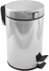 Миниатюра изображения товара Мусорное ведро FORA H102 (5л, хром)