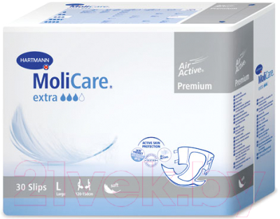 Подгузники для взрослых MoliCare Premium Extra Soft (L, 30шт)