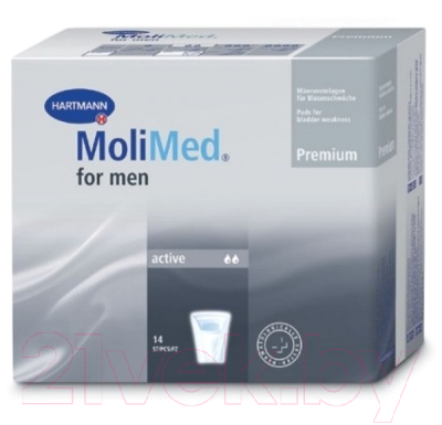 Прокладки урологические MoliMed Premium for Men Active для мужчин (14шт)