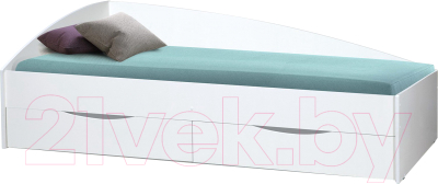 Односпальная кровать Олмеко Фея-2 New 90x200 (белый)