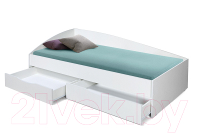 Односпальная кровать Олмеко Фея-2 New 90x200 (белый)