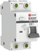 Дифференциальный автомат EKF Basic АД-12 1P+N 50А 30мА АС C / DA12-50-30-bas - 