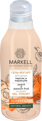 Гель для душа Markell Superfood гель-йогурт персик и маракуйя (380мл)