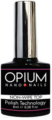 Топ для гель-лака Opium Nano nails Non-Wipe Top без липкого слоя (8мл)