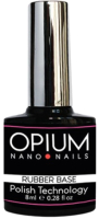 База для гель-лака Opium Nano nails Rubber base Каучуковое (30мл) - 