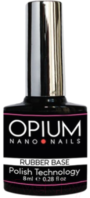 База для гель-лака Opium Nano nails Rubber base Каучуковое (30мл)