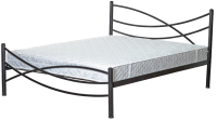 Двуспальная кровать Князев Мебель Калифорния КЯ.160.200.К (коричневый муар) - 