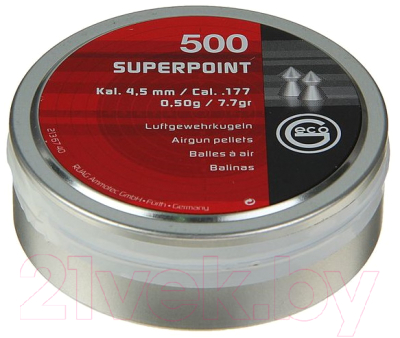 Пульки для пневматики Geco Superpoint (4.5мм, 500шт)