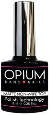 Изображение товара Топ для гель-лака Opium Nano Nails Matte без липкого слоя (8мл)