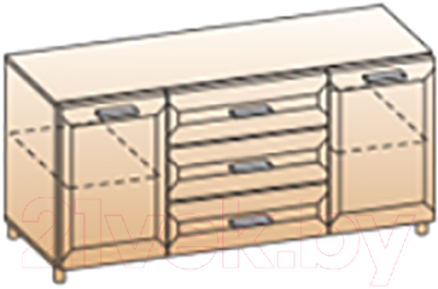 

Тумба Лером, Мелисса ТБ-1855-БД