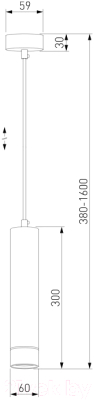 Потолочный светильник Elektrostandard DLN107 GU10 (белый/серебро)