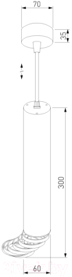 Потолочный светильник Elektrostandard DLN103 GU10 (белый/золото)