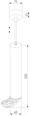 Потолочный светильник Elektrostandard DLN103 GU10 (белый)